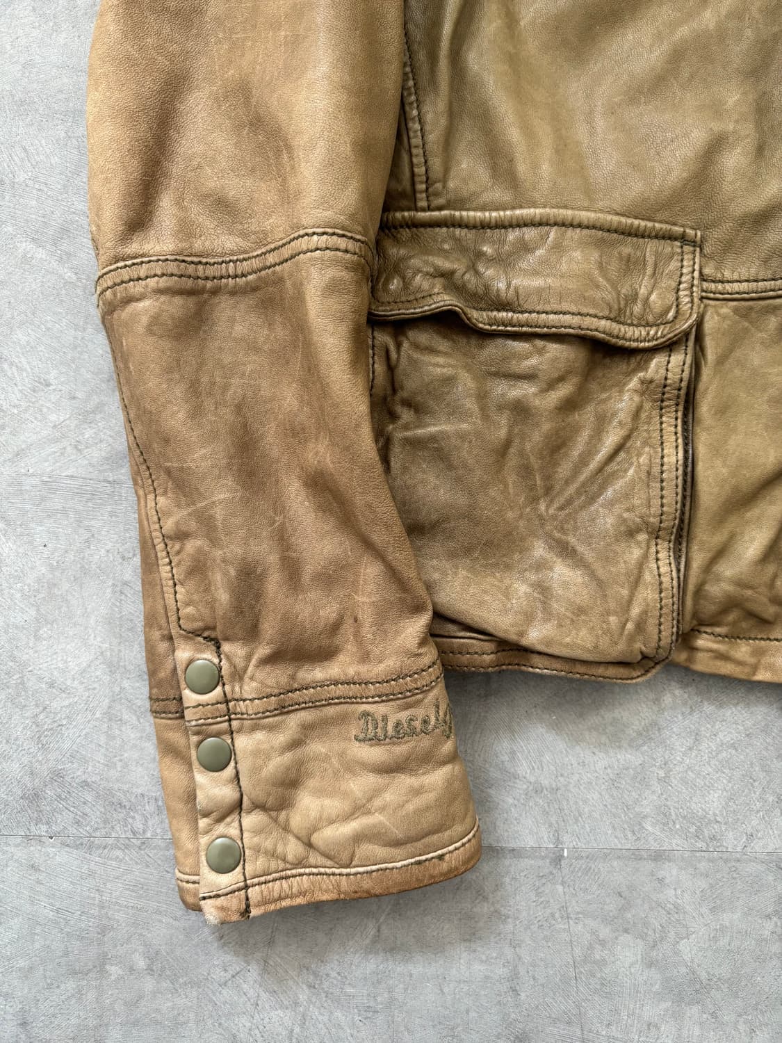 Diesel 디젤 유틸리티 레더 집 자켓 상품이미지7