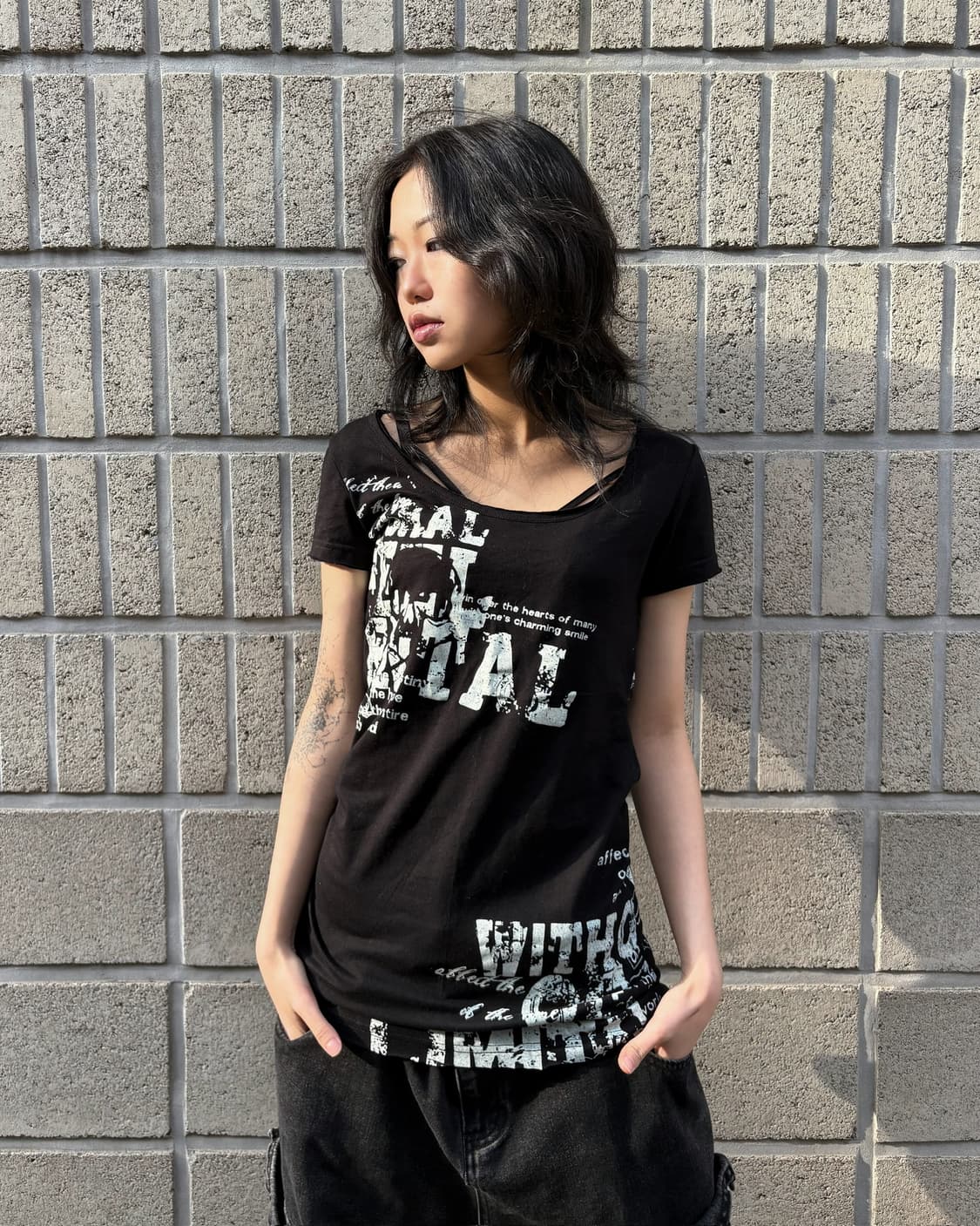 Back detail slim top 상품이미지6