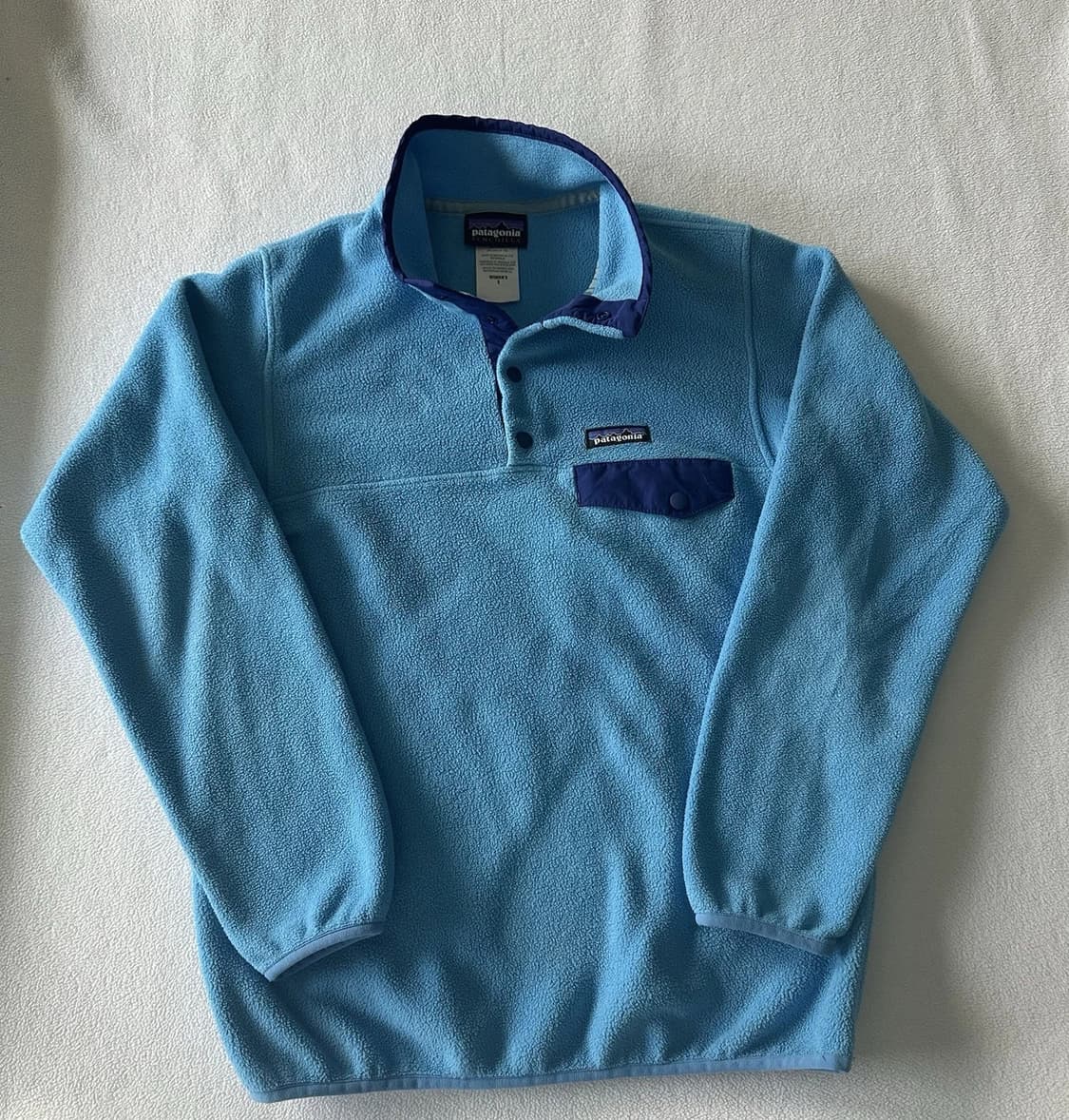 15SS 파타고니아 신칠라 스냅-T 라이트블루/네이비 상품이미지1