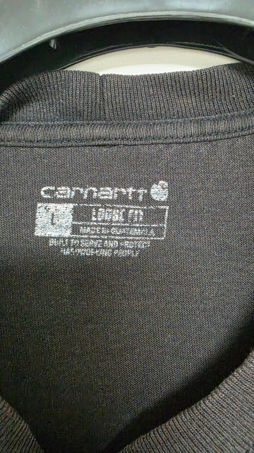 Carhartt 포켓 반팔 티셔츠 (블랙 워시드) 상품이미지4