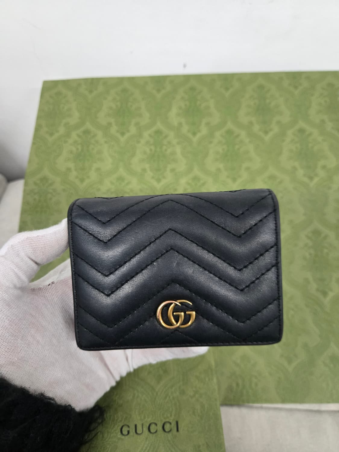 [보증서 정품] 구찌 마몬트 반지갑 상품이미지1