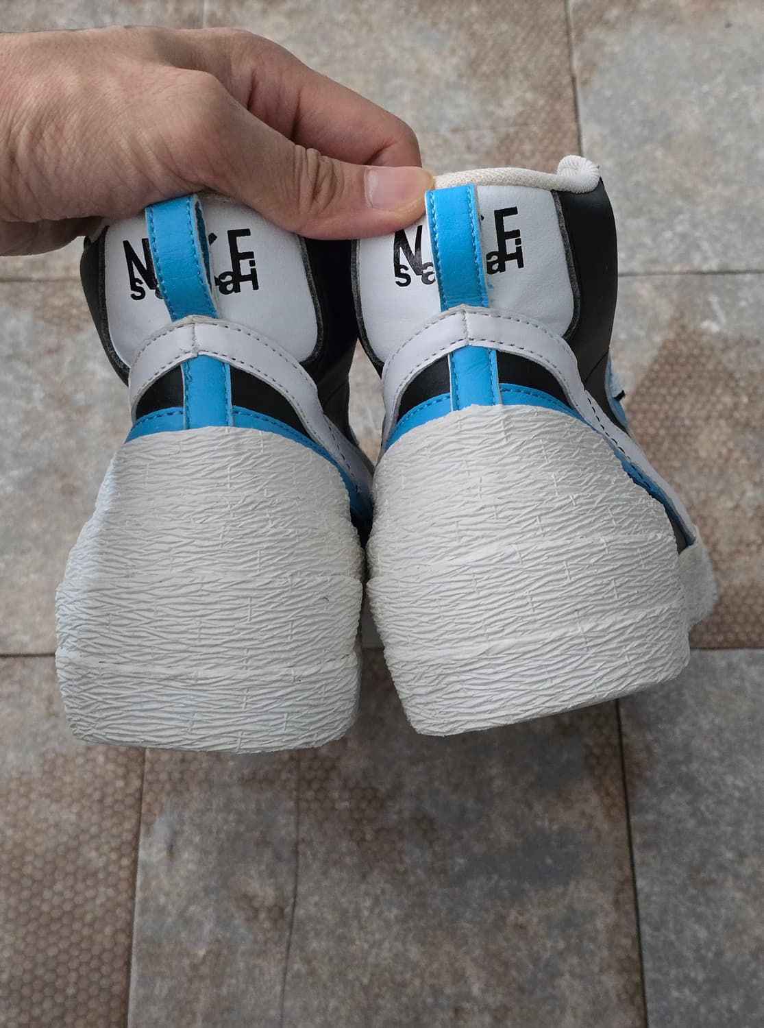 (285)나이키 사카이 블레이저 미드 화이트 블루 상품이미지7