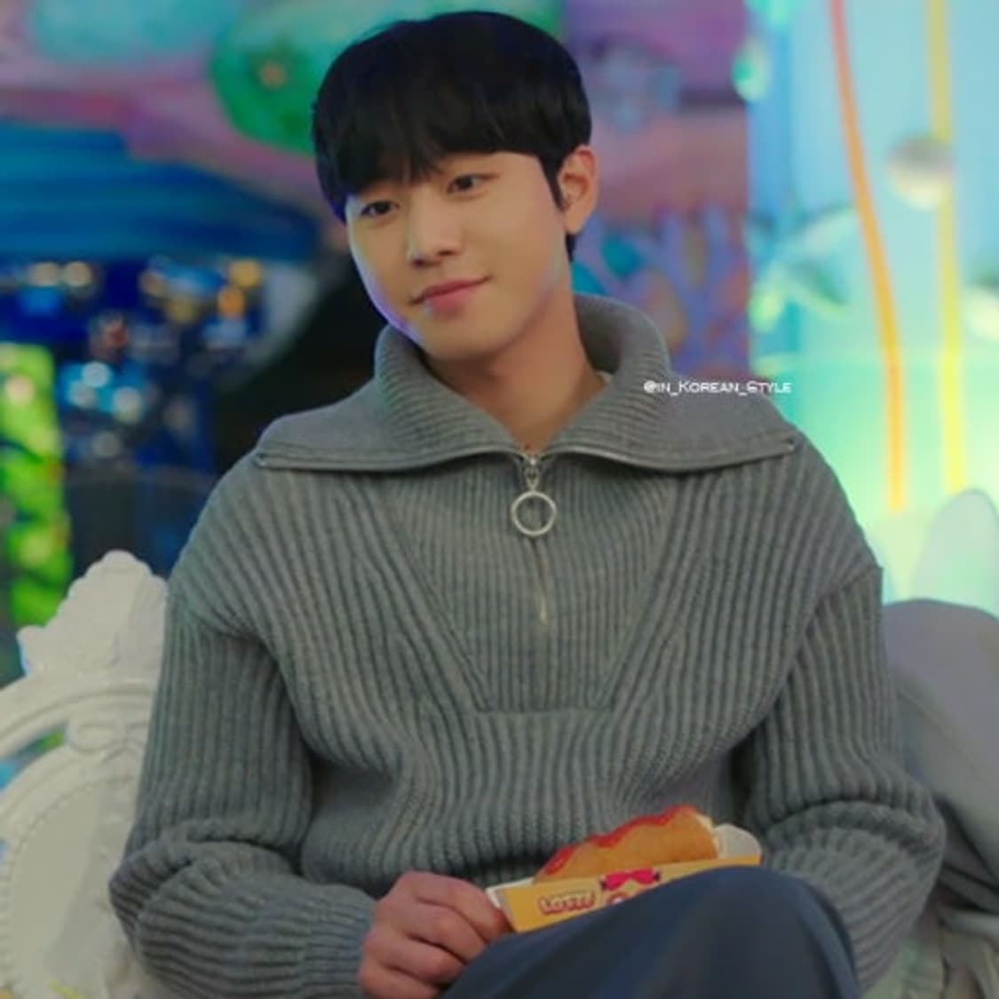 [정해인 착용]아미 버진울 하프집업 상품이미지1