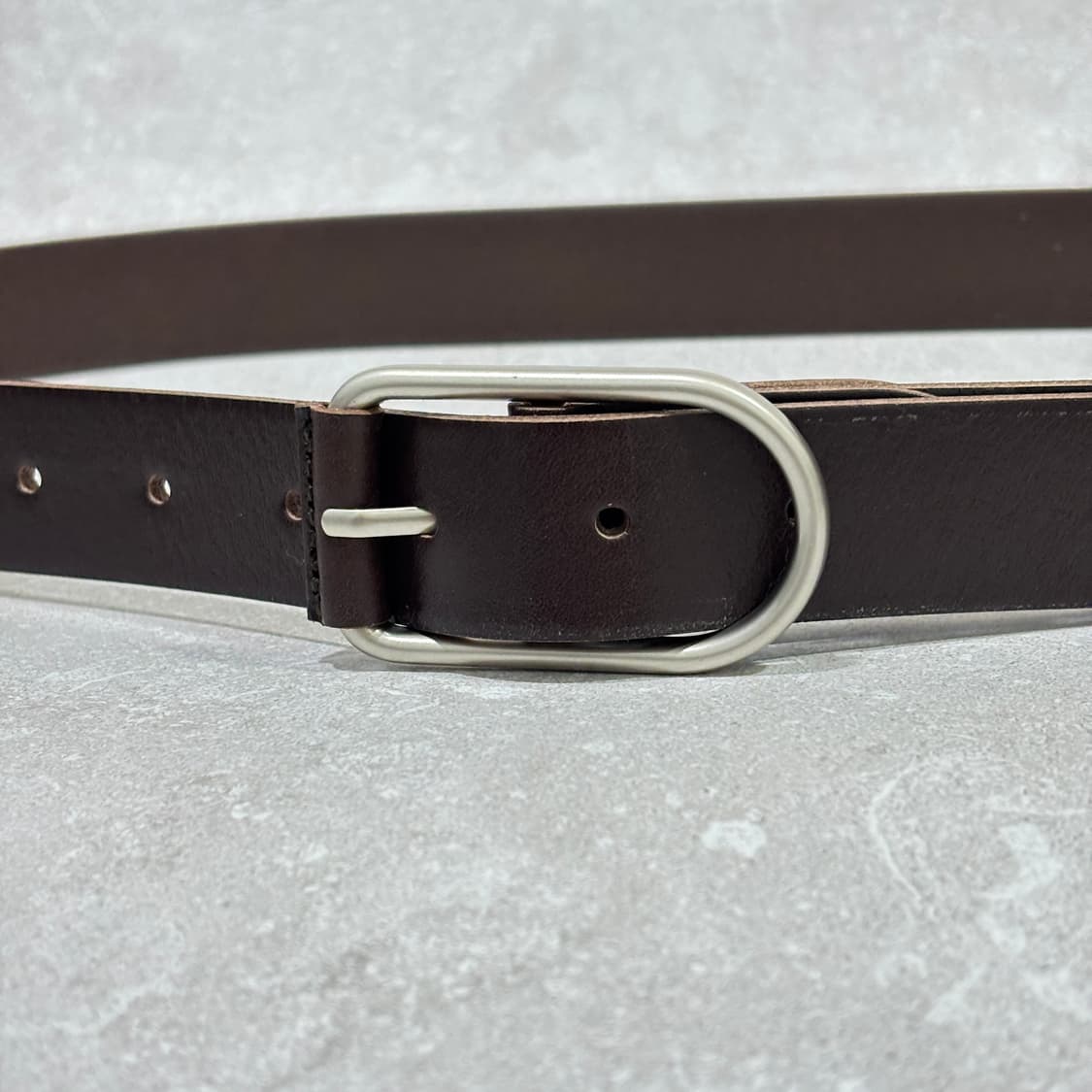 Oribell 로렌 캐주얼 버클 이탈리아 소가죽 웨스턴 벨트 브라운 상품이미지5
