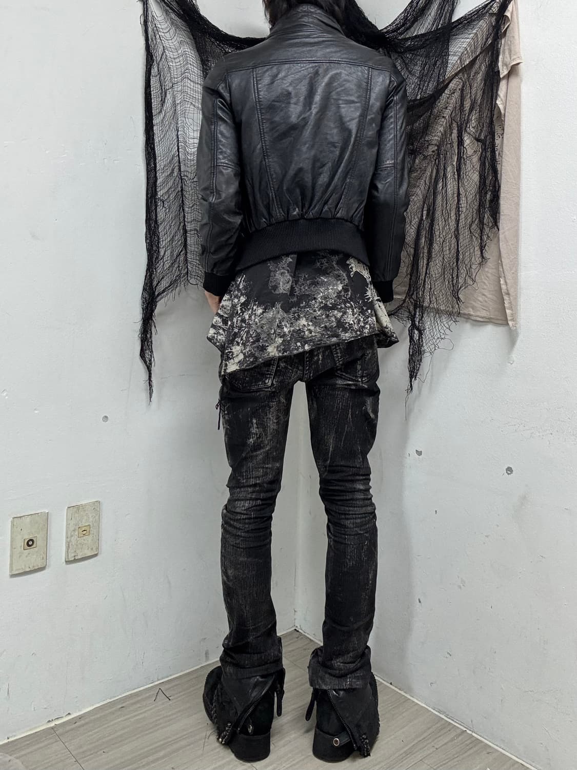 [Leather] SHELL Leather Black Gimmick Cr 상품이미지5