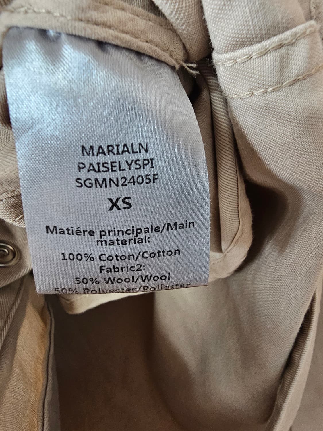 쟈딕앤볼테르 패치 야상 자켓 XS 상품이미지7