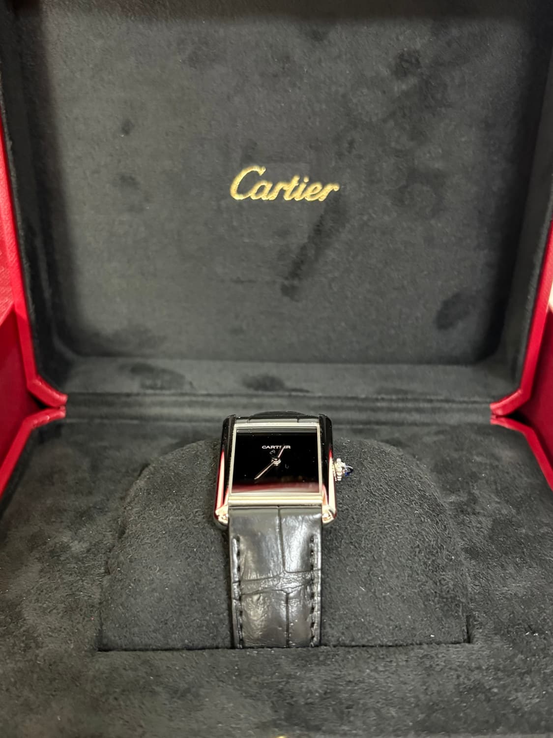 까르띠에 탱크 머스트 라지 블랙 래커 WSTA0072 상품이미지2