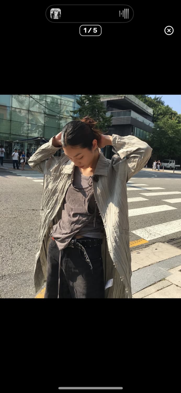 베이컨트 아카이브 HADID WRINKLE HOOK COAT LIGHT 상품이미지1