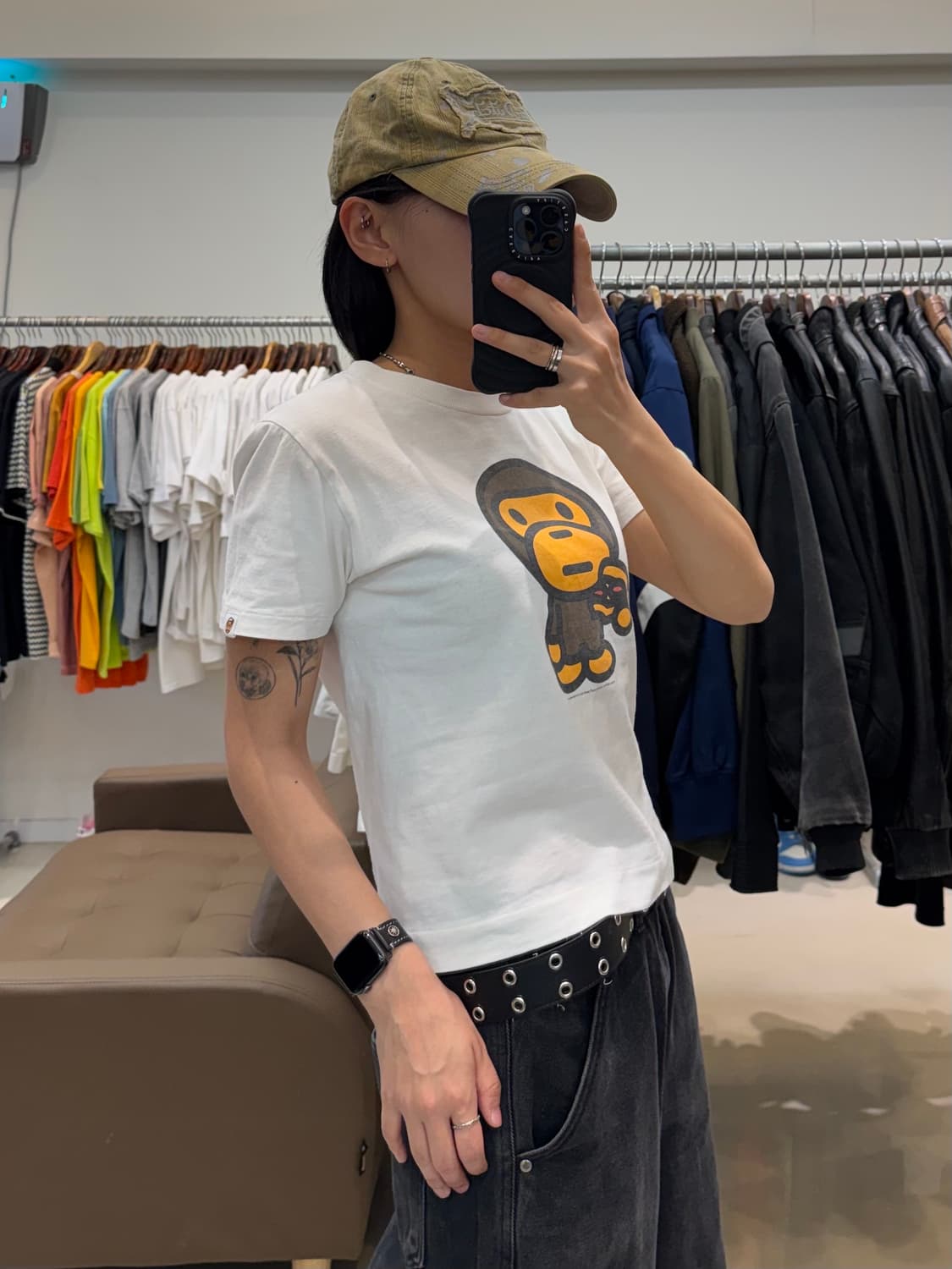 베이프 마일로 피자 빅 로고 티셔츠 상품이미지7