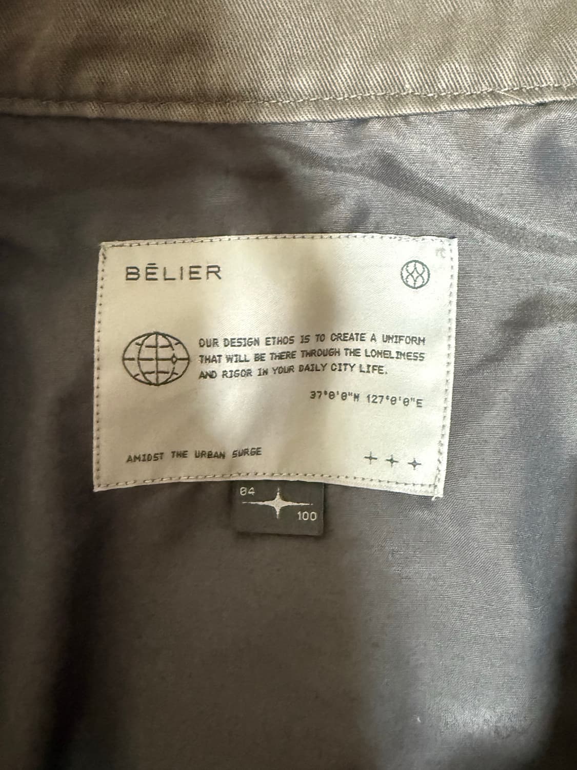 (4, 100) 벨리에 세리프 해링턴 자켓 올리브 상품이미지4