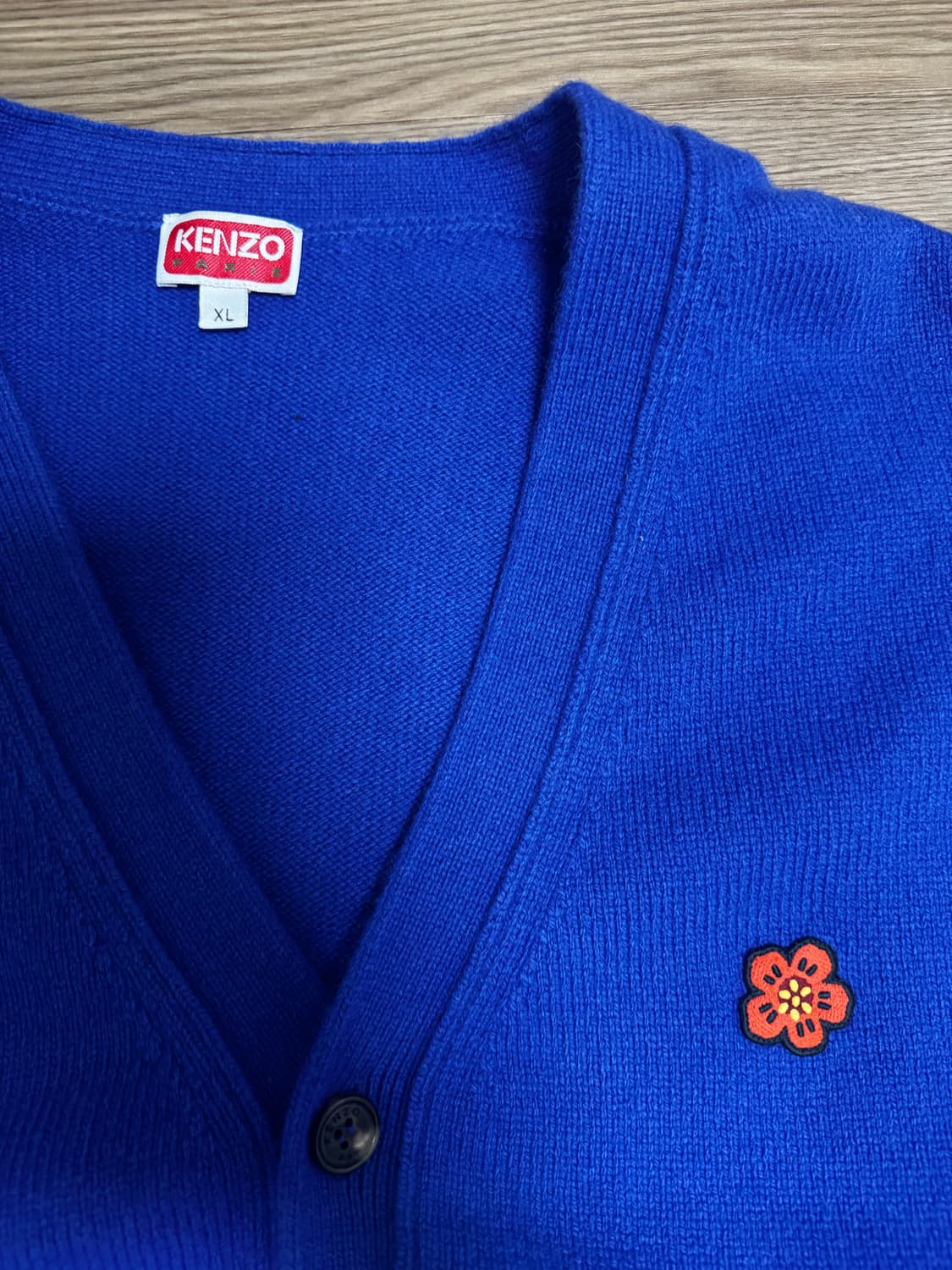 KENZO 겐조 플라워 블루가디건 XL 상품이미지2