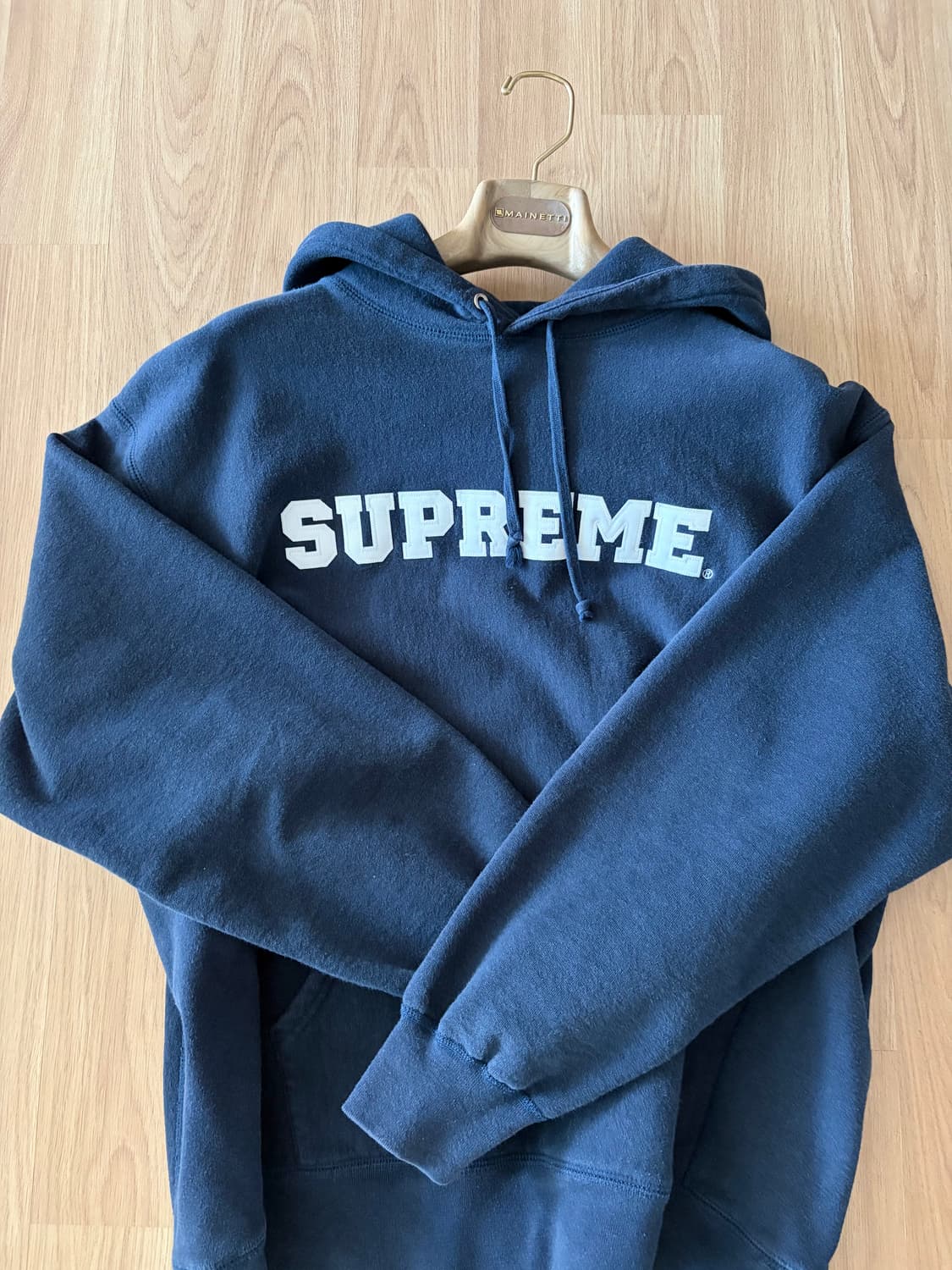슈프림 컬리지에이트 후드 스웨트셔츠 네이비 L 상품이미지1