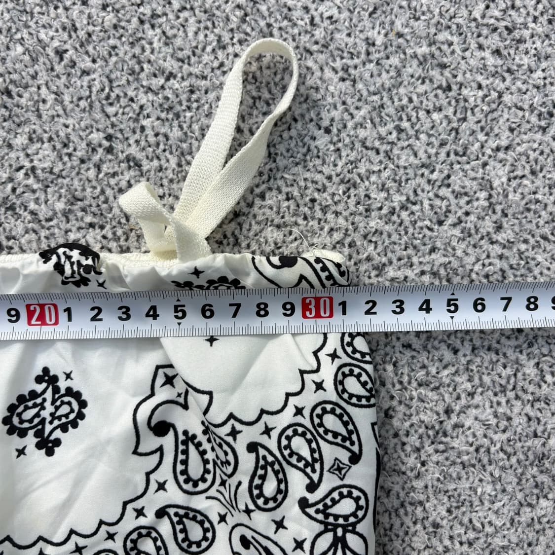 실측 페이즐리 반다나 끈나시 크롭탑 0416J 상품이미지6