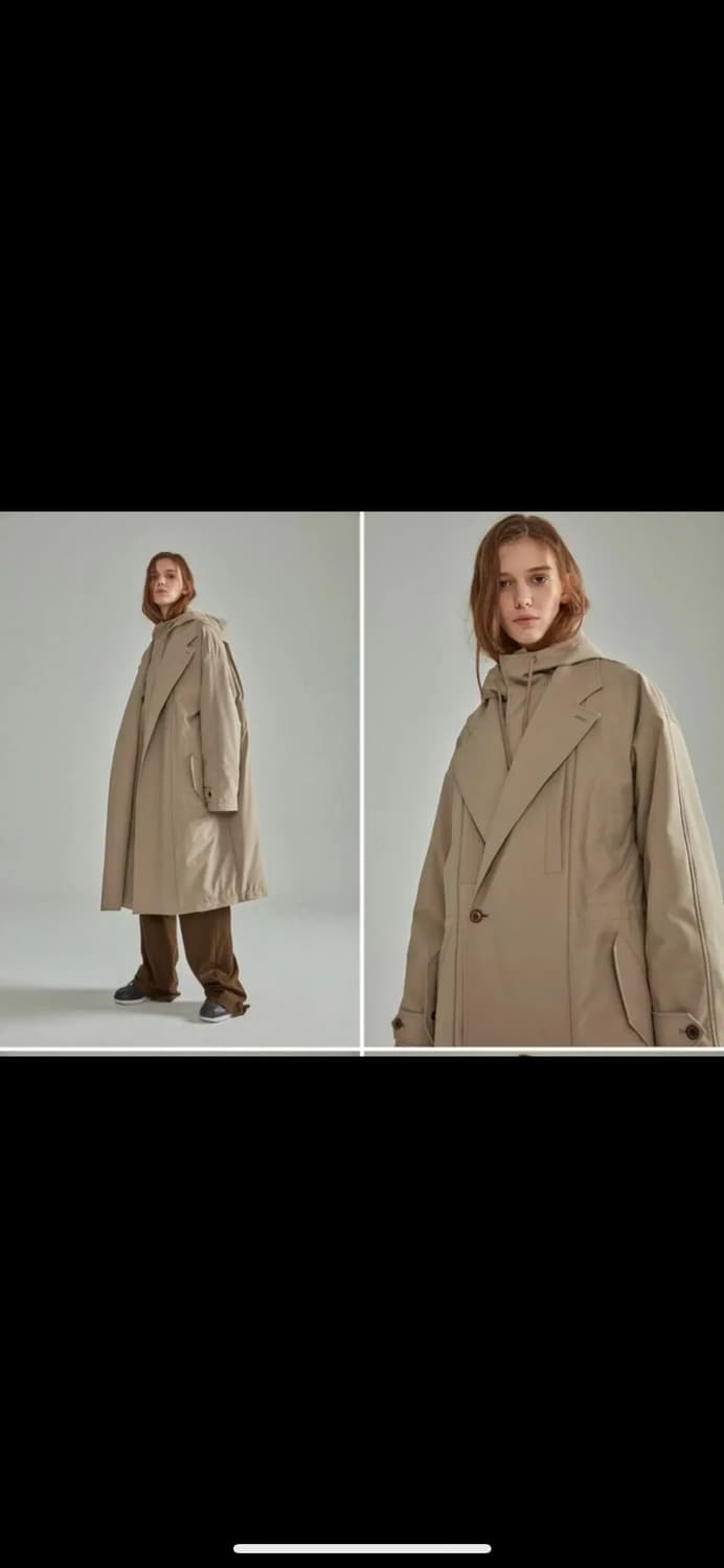 노앙 패딩 트렌치코트 (M) 상품이미지2
