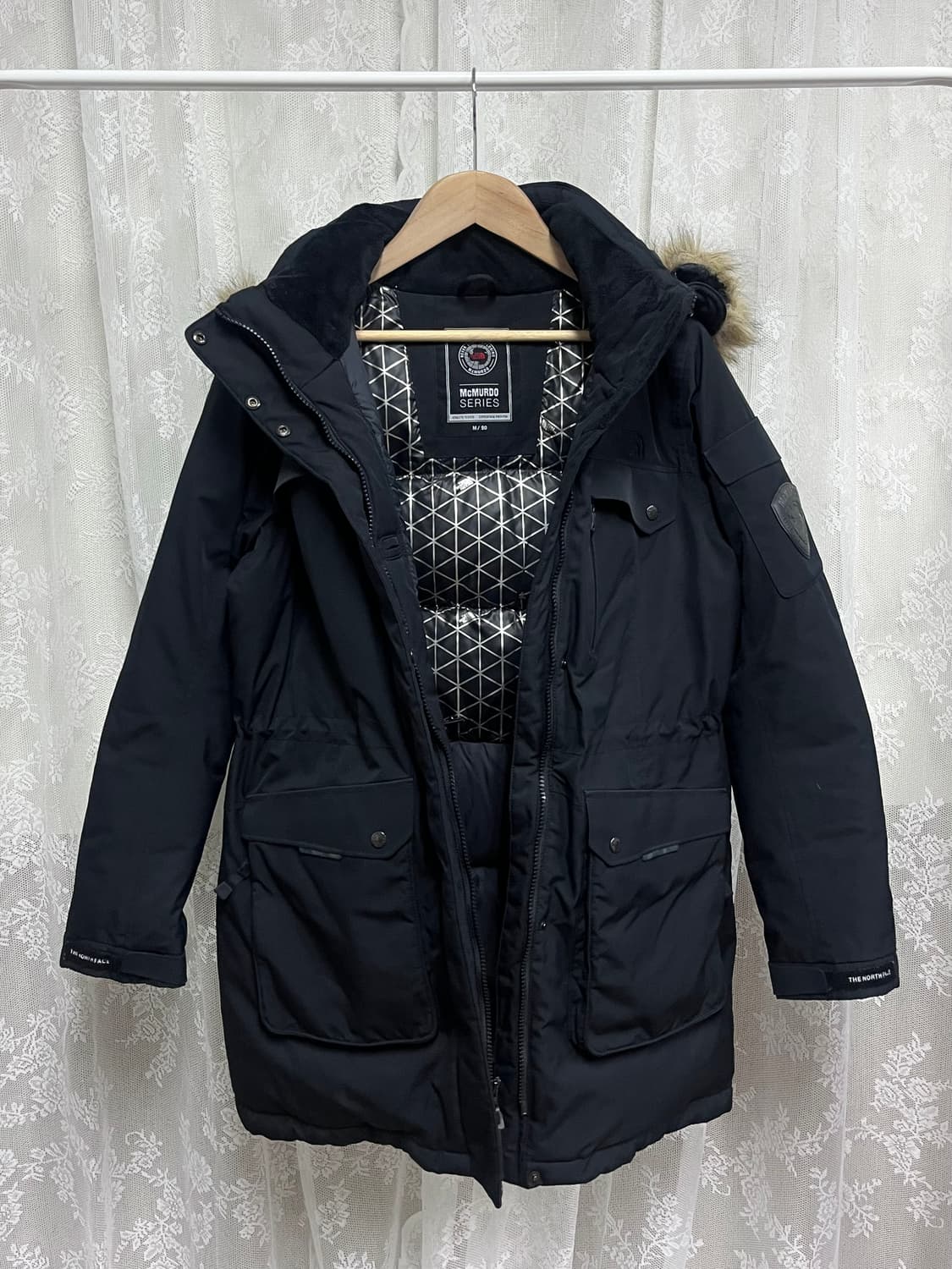 90) 노스페이스 여성 맥머도 2 구스다운 파카 블랙 상품이미지3