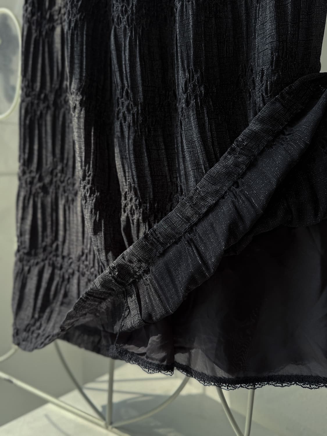 Bokashi Wrinkle Long Skirt 0324 상품이미지5