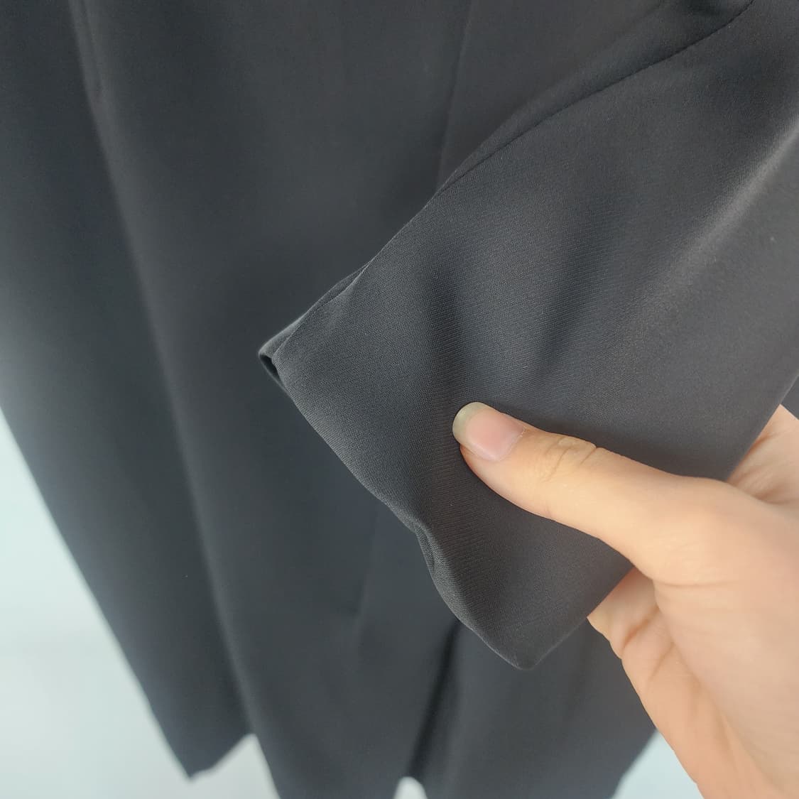 NYMPH 블랙 랩 스타일 롱 슬리브 원피스 상품이미지4