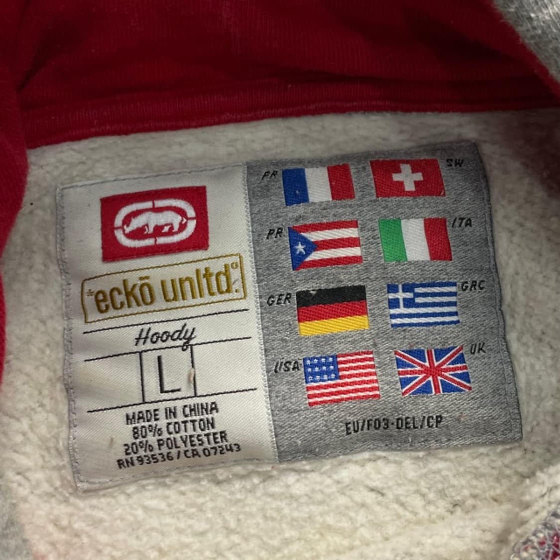 100 에코 언리미티드 올드스쿨 후드티 상품이미지3