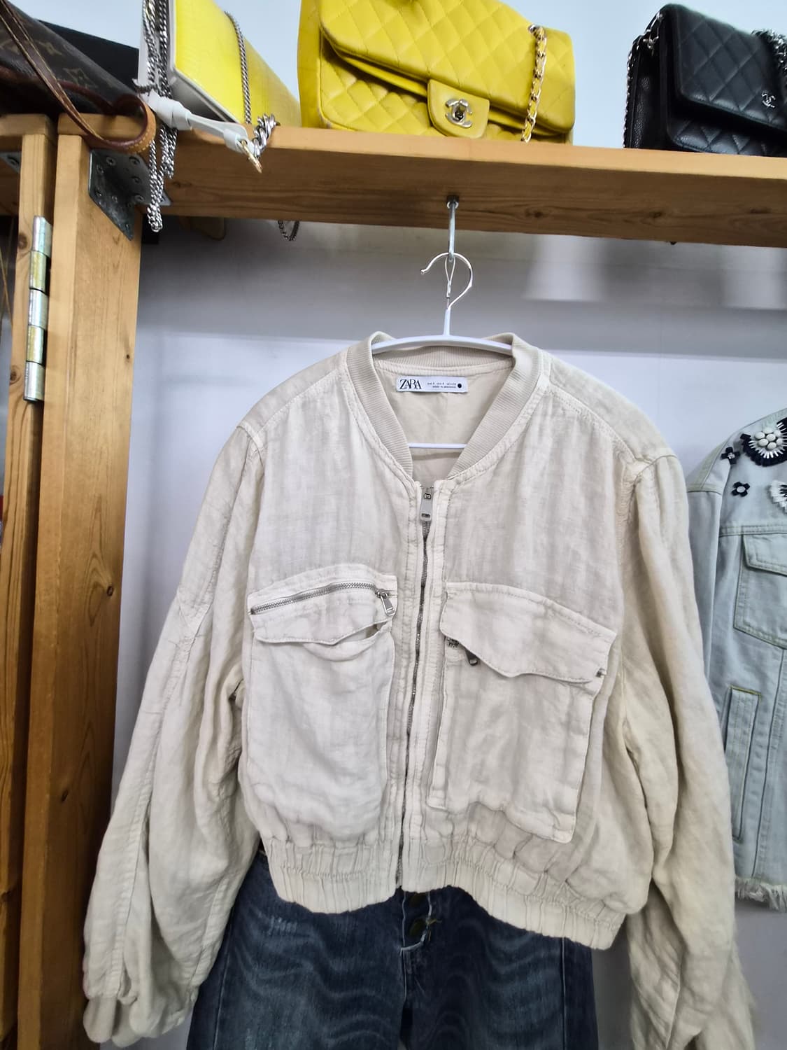 자라 린넨 블루종 점퍼 상품이미지6