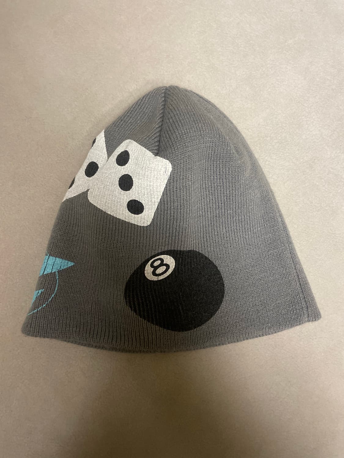 스투시 믹스로고 비니 그레이 상품이미지1