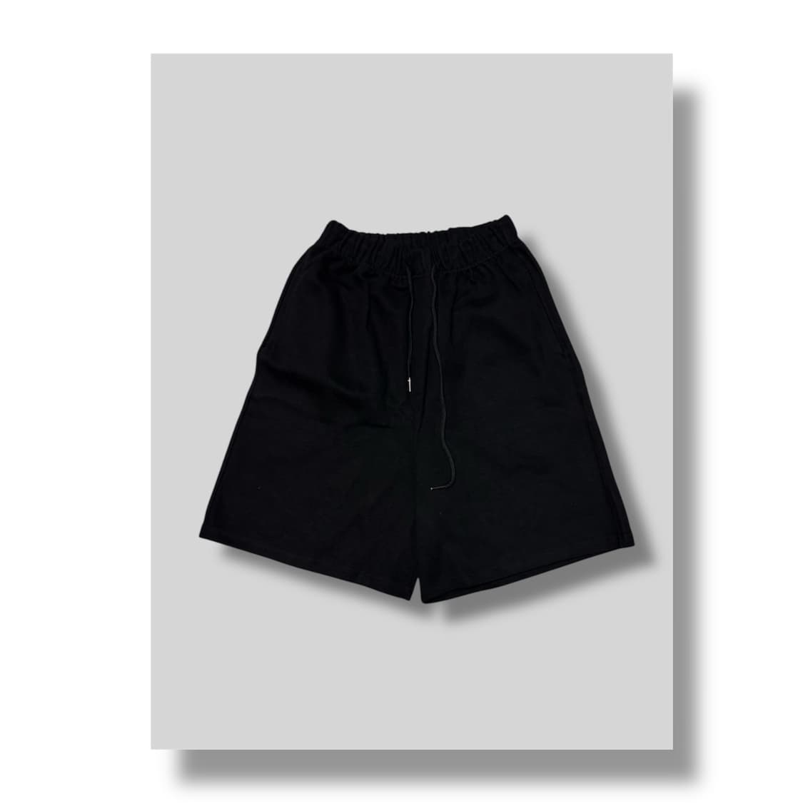 새상품]Treemingbird) Sweat Half Pants[Black 상품이미지3