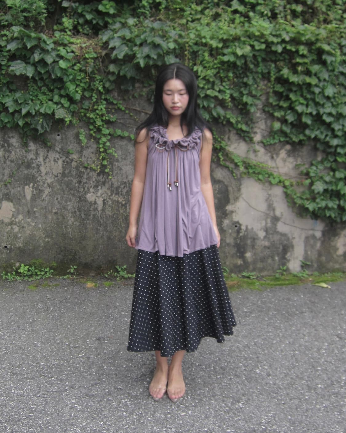vintage pleated sleeveless 상품이미지4