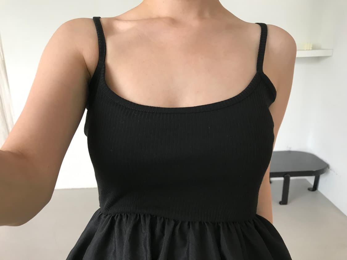 vintage black balloon sleeveless 상품이미지3