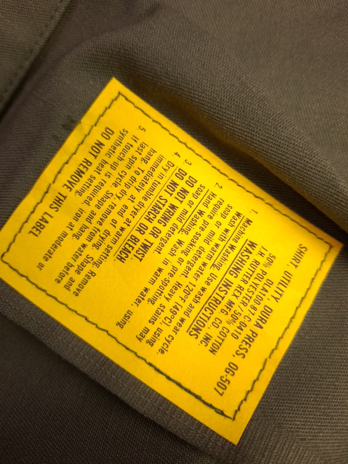 새제품 오리지날 미군 OG-507 셔츠 상품이미지4