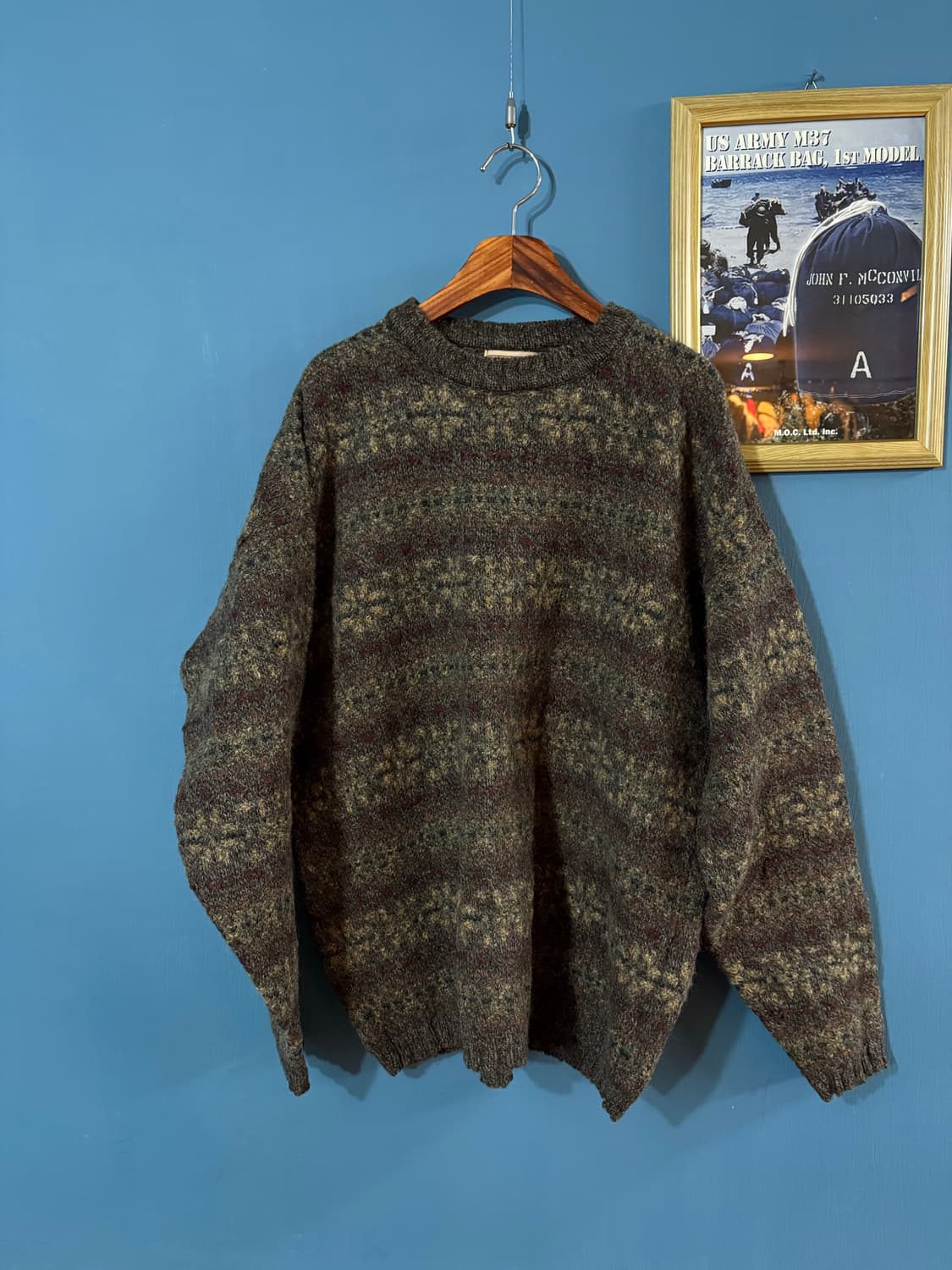 90’s Woolrich Wool Fair isle knit  상품이미지1