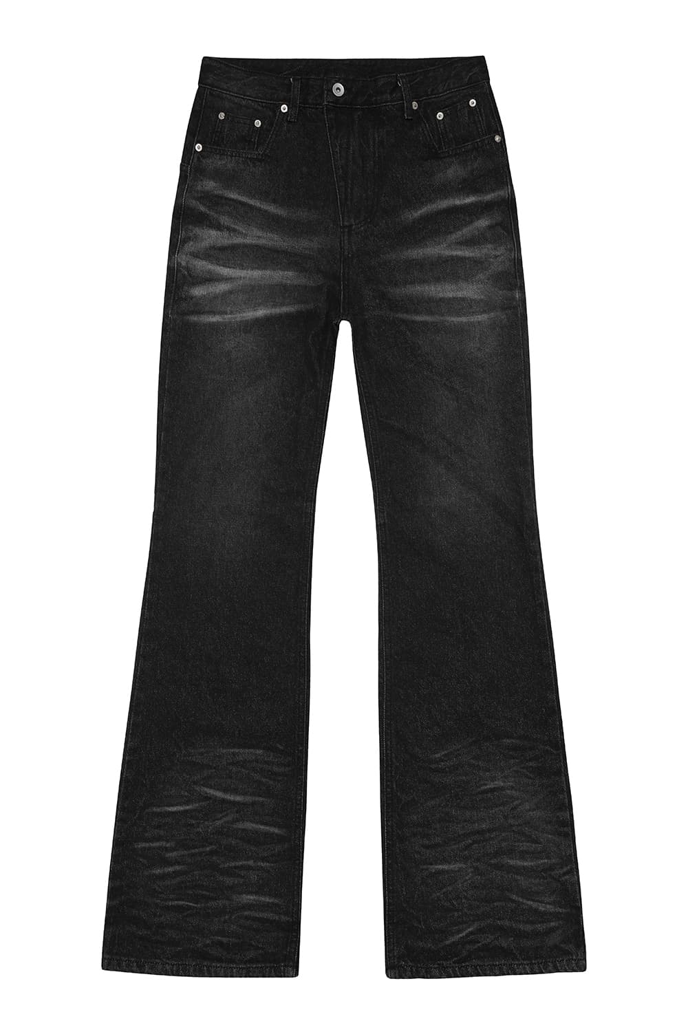 [2] 카미엔 kamien 크로스 다트 플레어 데님진 청바지 상품이미지1