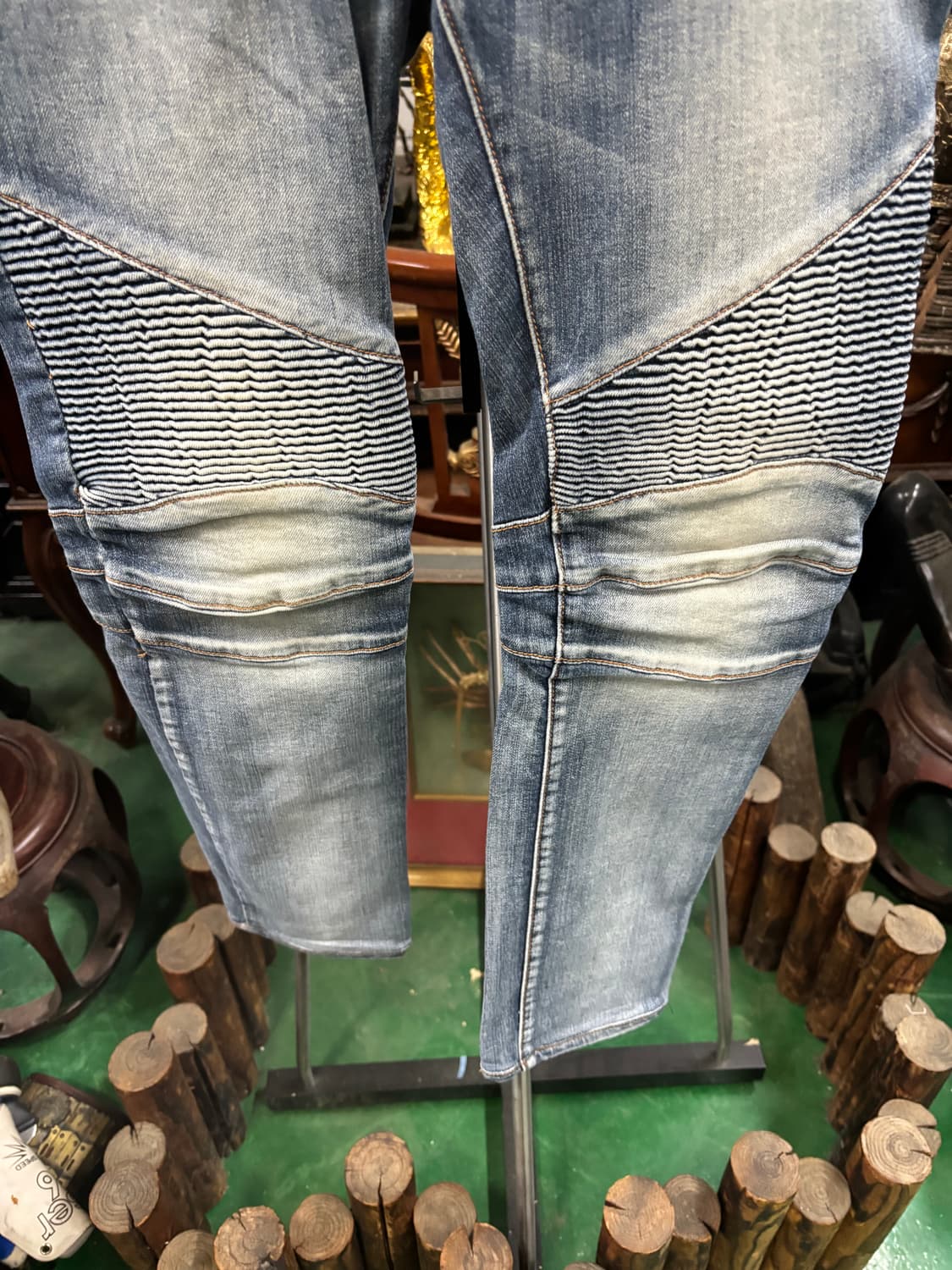 발망(Balmain)바이커 데님 팬츠 상품이미지3