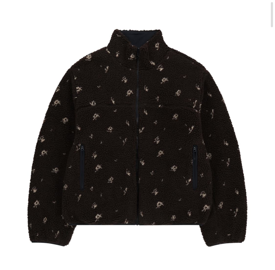 (구해요) 코이세이오 페탈 리버시블 플리스 후리스 자켓 브라운  상품이미지1