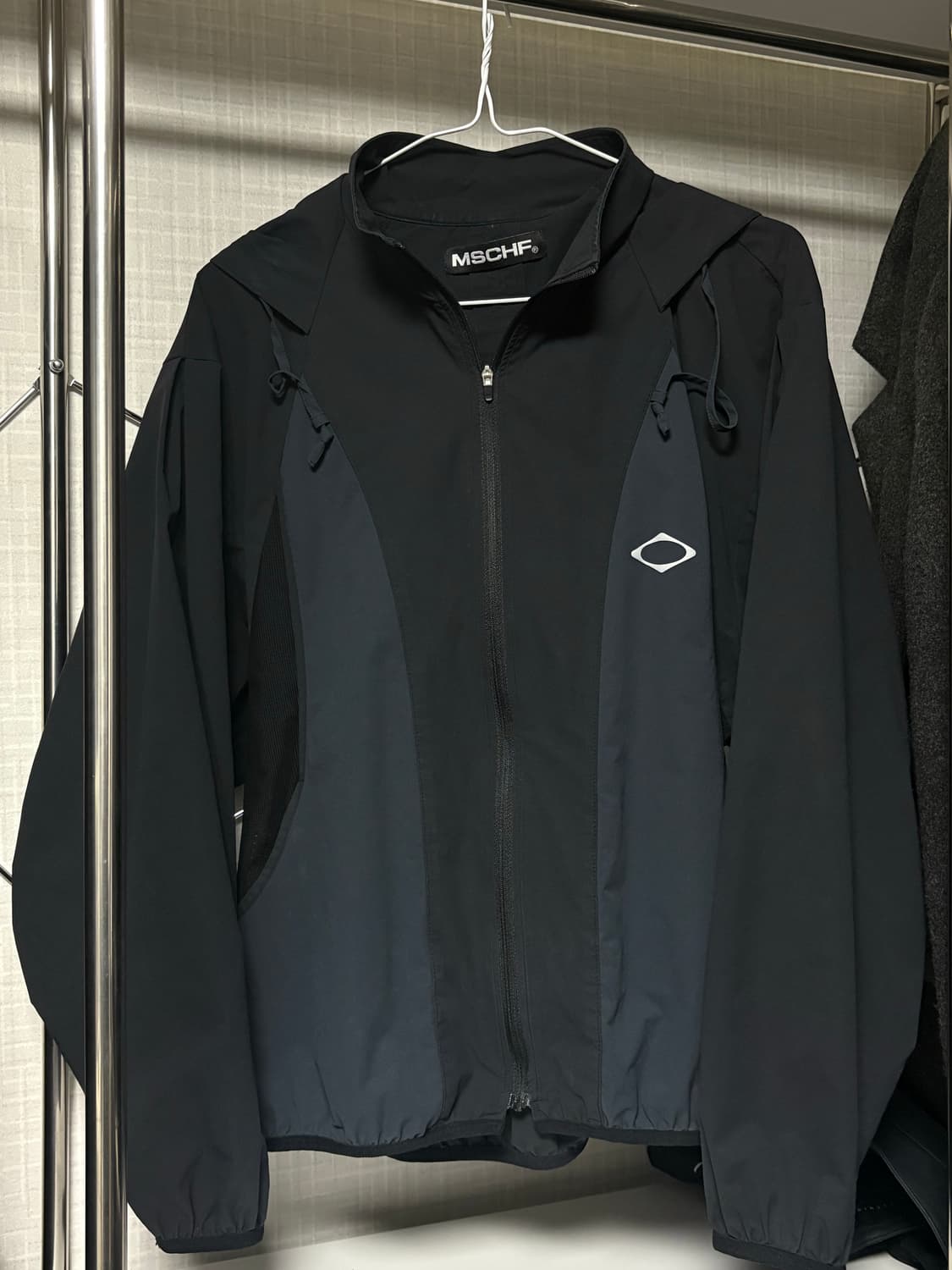 미스치프 SS 컬러블록 윈드브레이커 블랙 바람막이 상품이미지2