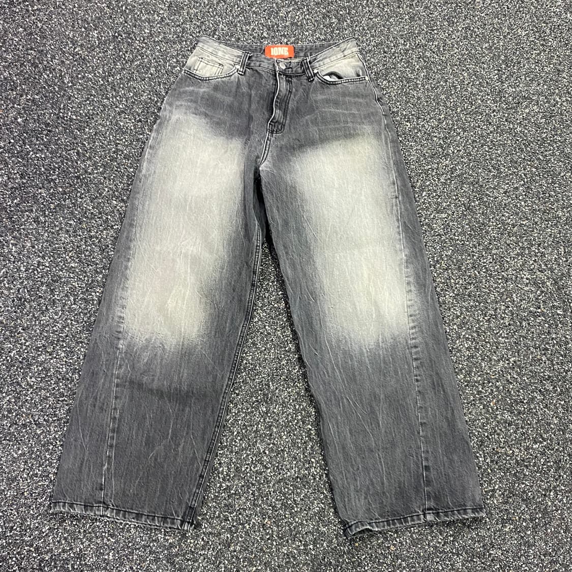 원원 빈티지 워싱 링클 흑청팬츠 B3148 상품이미지3