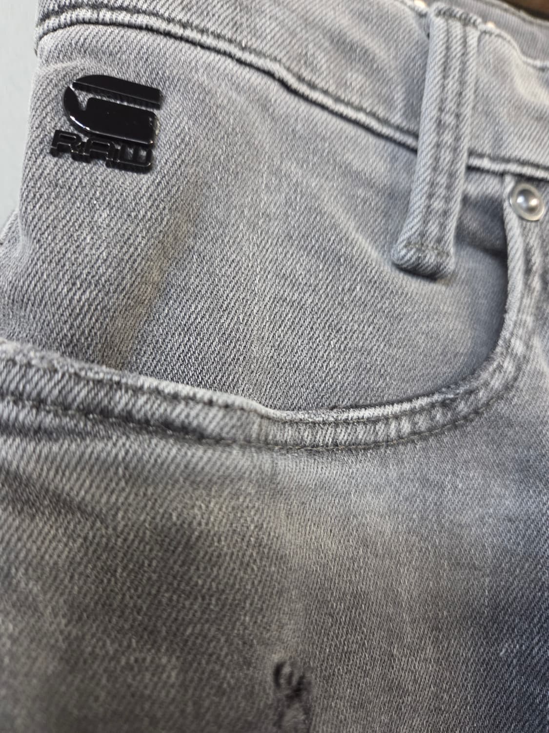 G-Star  STAQ 회색 데님 청바지(W28/L30)남여공용 상품이미지5