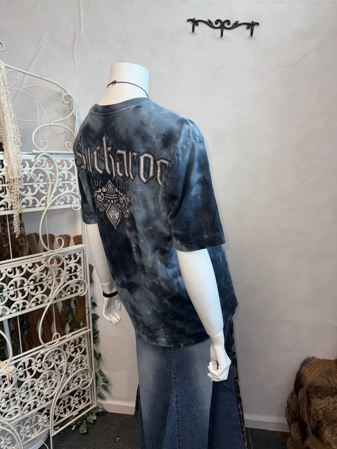 Buckaroo navy oriental punk graphic 반팔티 상품이미지6