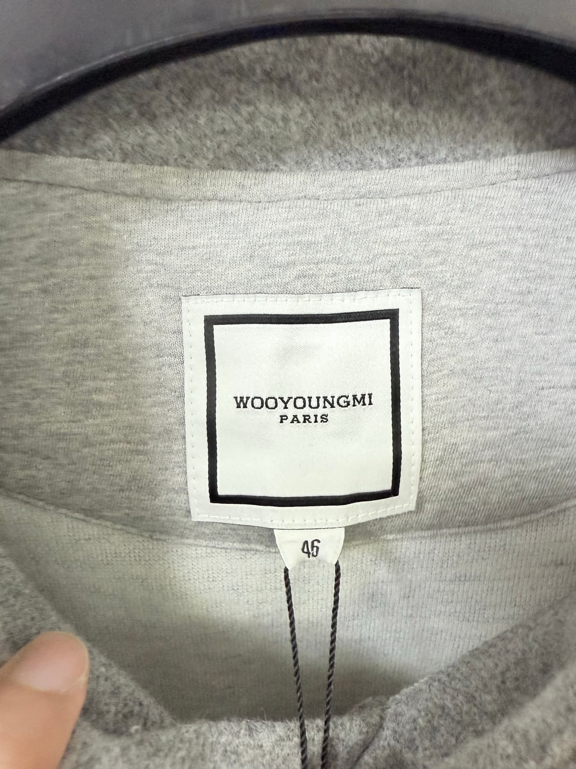 (25ss새상품) 우영미 그레이 오버 사이즈 울  후드 (46) 상품이미지4
