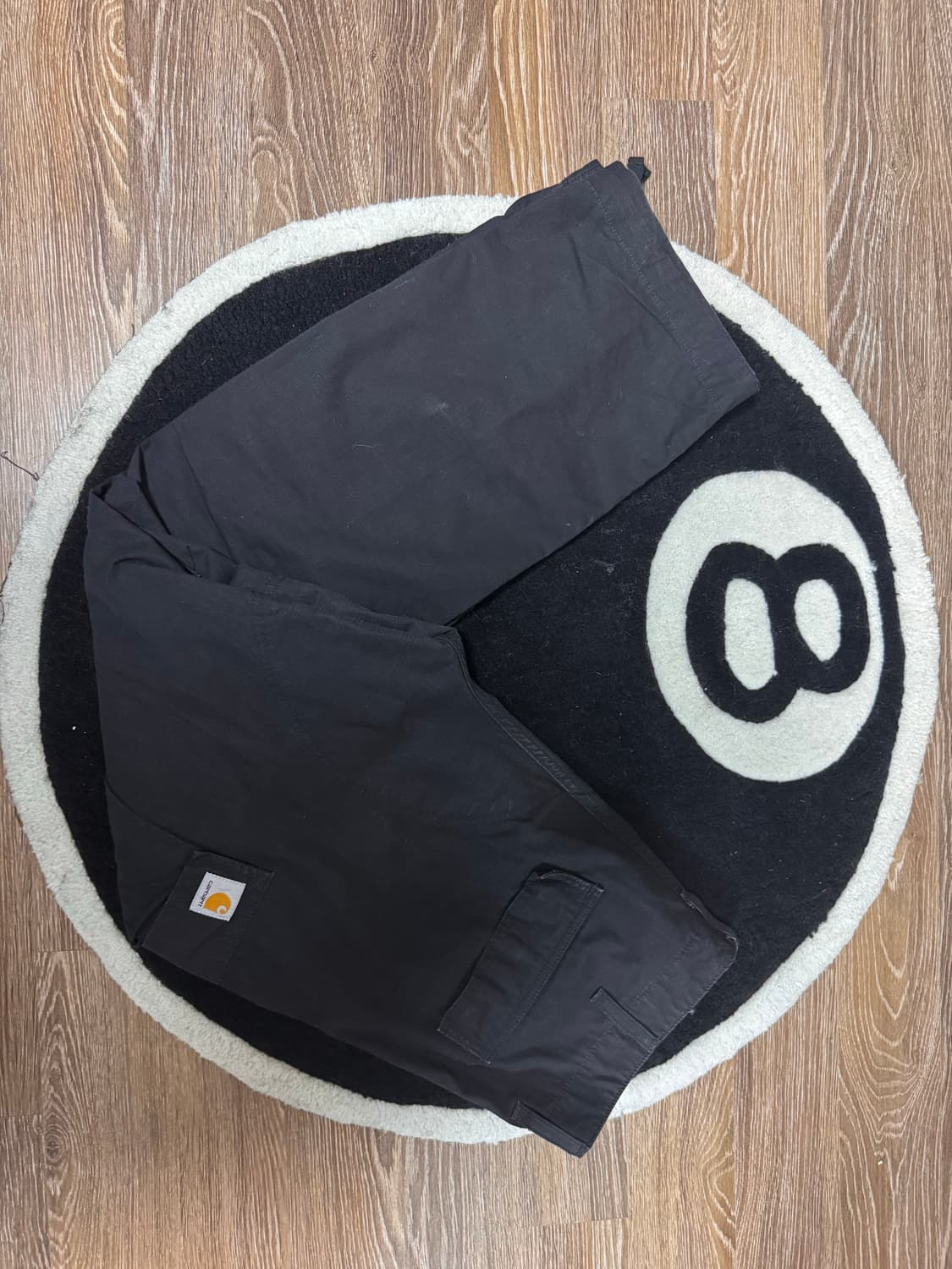 Carhartt/REGULAR CARGO PANT  BLACK 상품이미지1