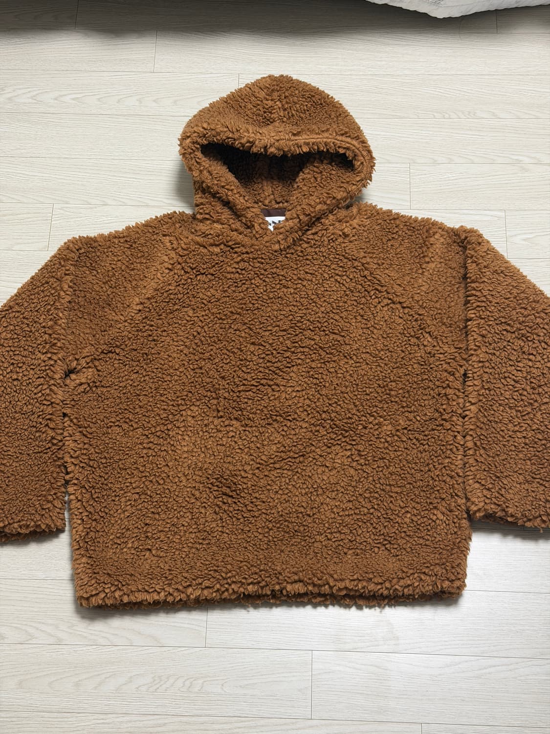 [M]써네이 플러피 후드 브라운 상품이미지1