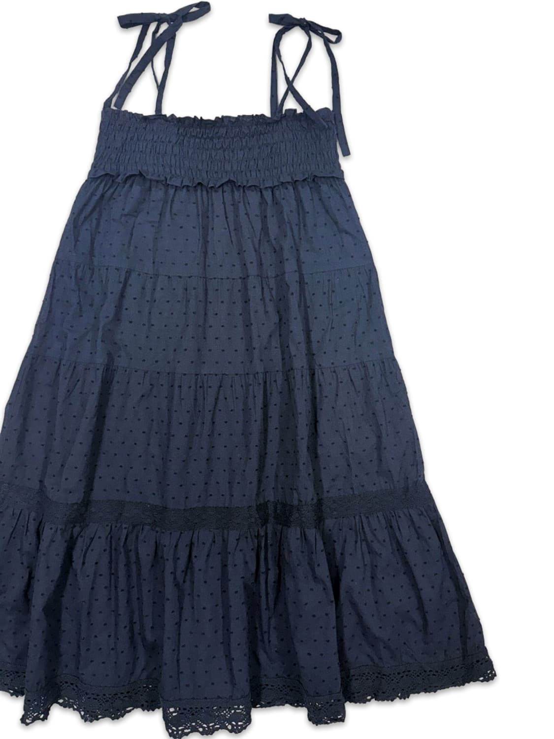 빈티지 네이비 도트 2way 원피스 스커트 상품이미지2