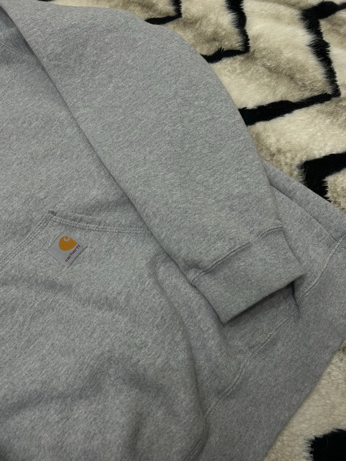 [XL]칼하트 미드웨이트 루즈핏 후드/그레이/기모 상품이미지1