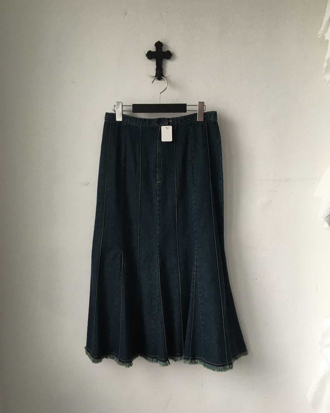 Line detail denim skirt 상품이미지1
