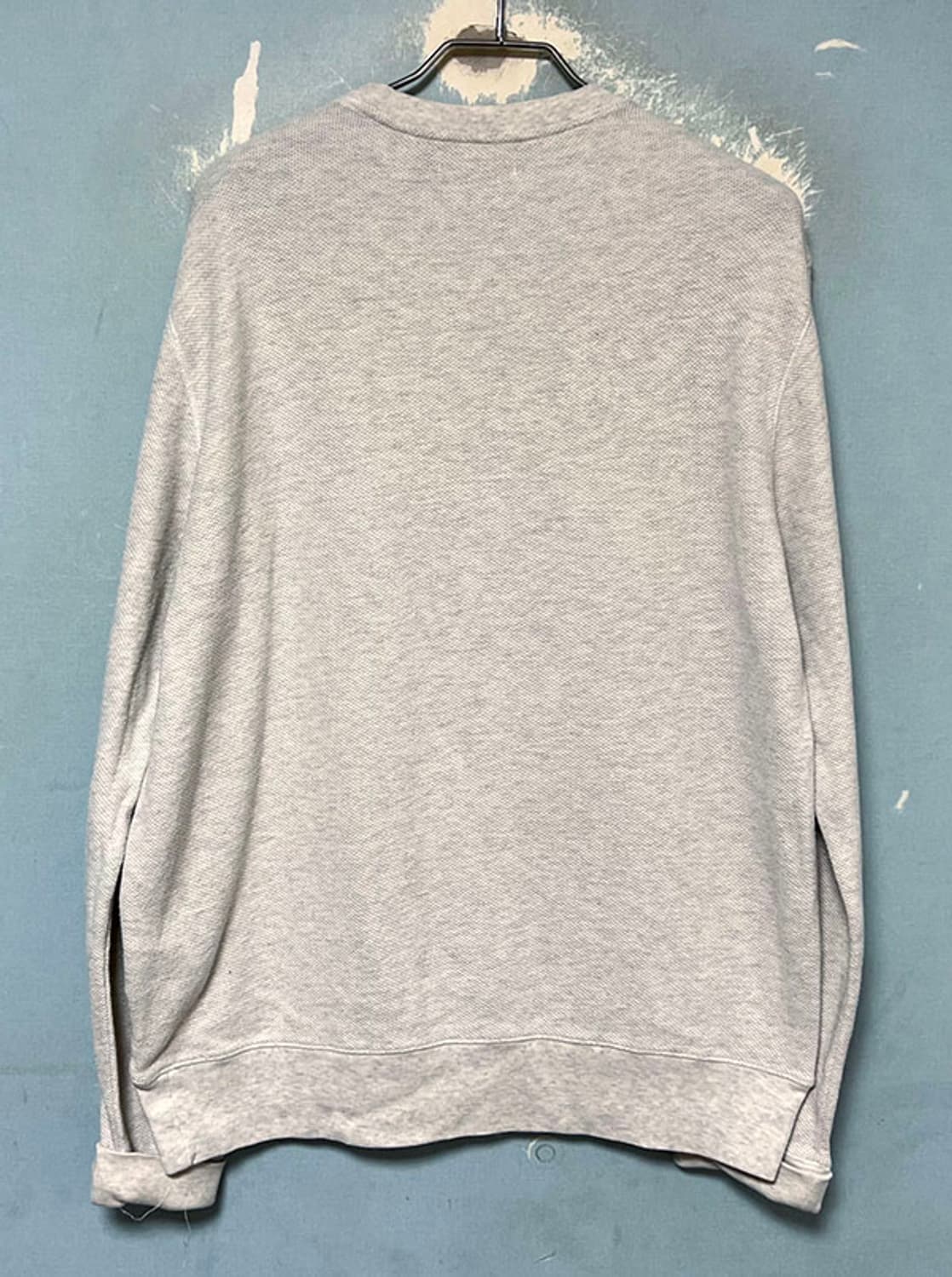 POLO 폴로 남자 와플 맨투맨 라운드넥 춘추복 캐주얼 크림색 L 100 상품이미지2