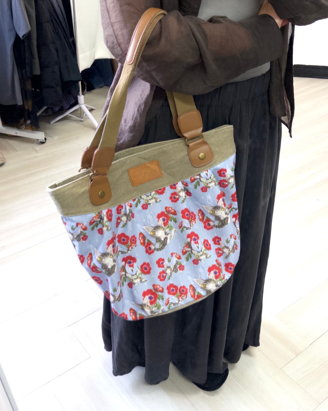 [WACHI FIELD] cats canvas tote bag 상품이미지1