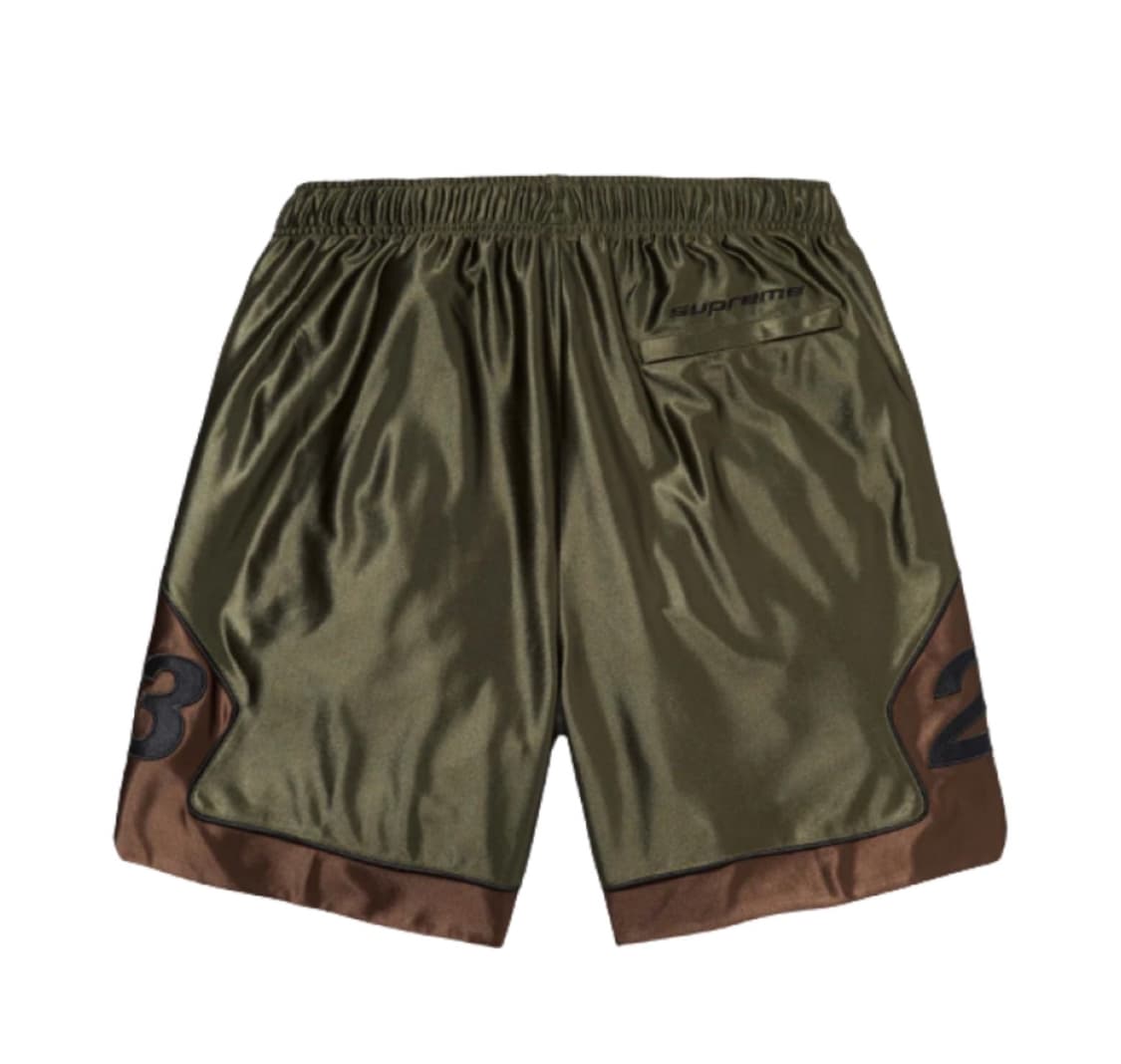 슈프림 x 조던 웜 업 쇼츠 올리브 24FW 상품이미지2