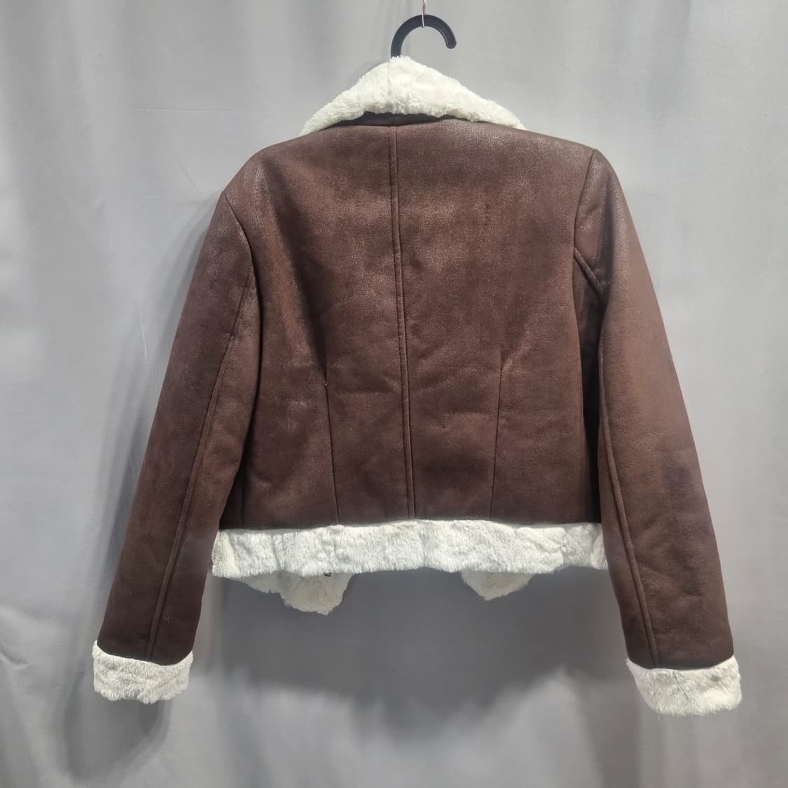 브라운 무스탕 퍼 자켓 상품이미지2