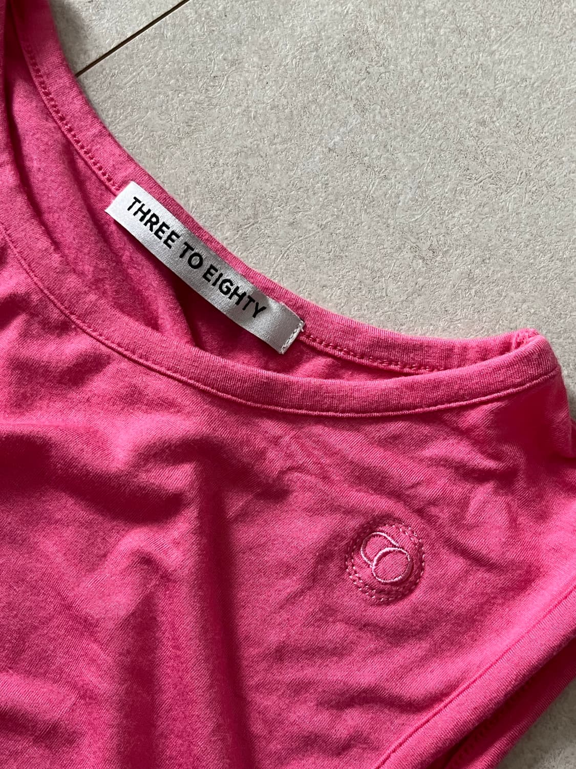 쓰리투에이티 러치드 사이드 탱크탑 핑크 상품이미지4