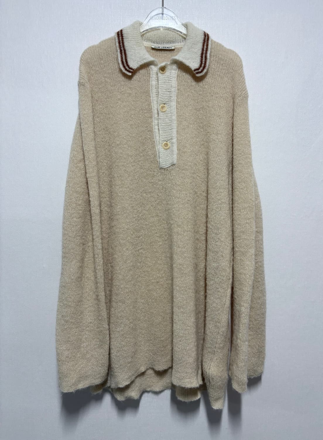 [48]  OUR LEGACY BIG PIQUE KNIT BEIGE 상품이미지1