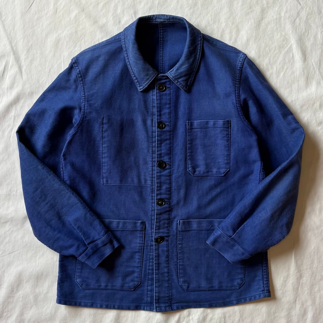 [M95/W55] 60s 오리지널 프렌치 몰스킨 워크자켓 상품이미지4