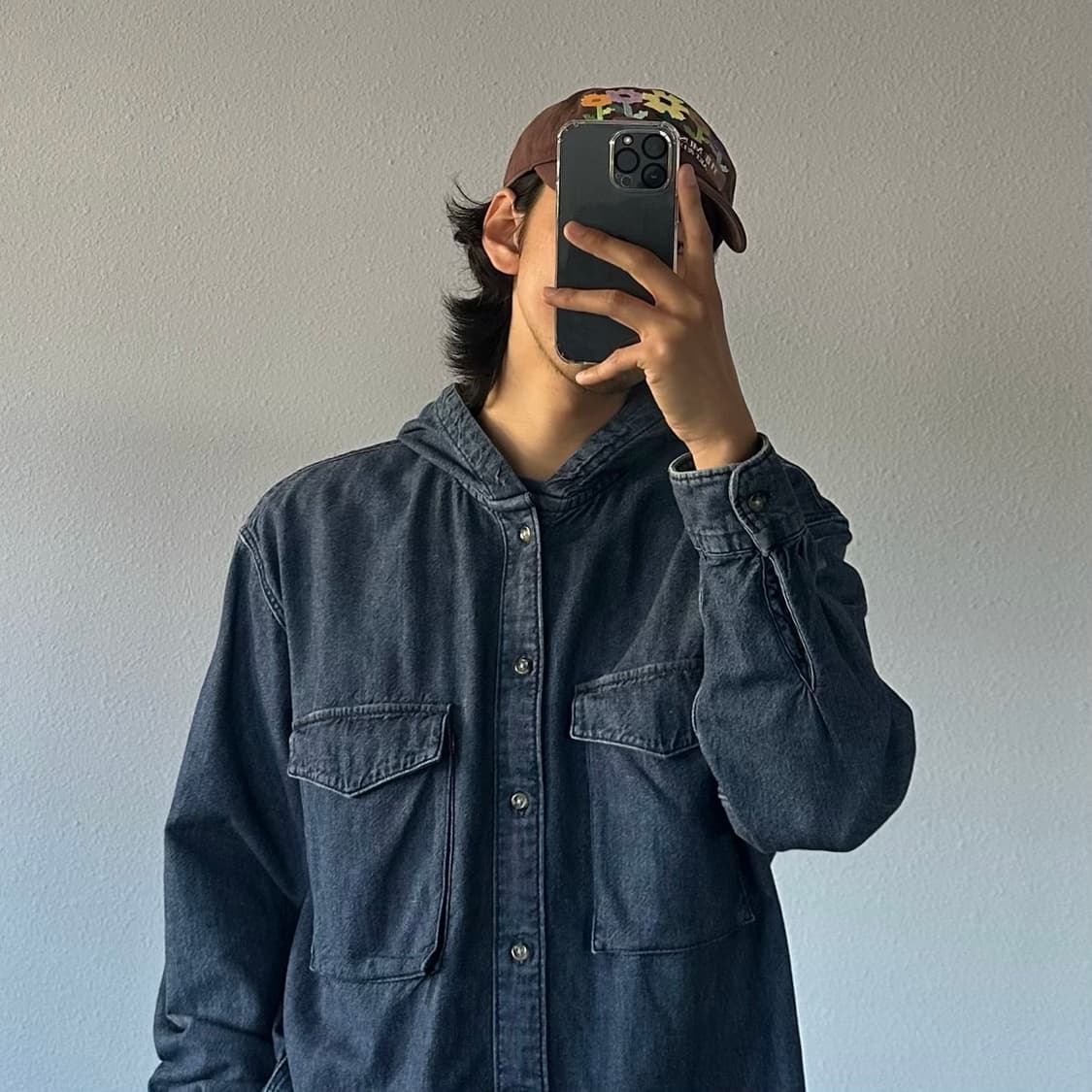 [L-XL]리바이스 Levi's 오버사이즈 데님 후드 셔츠 상품이미지2